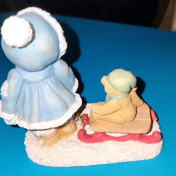 Vintage Retired Mary Cherished Teddies Sleding - Picture 2 of 5